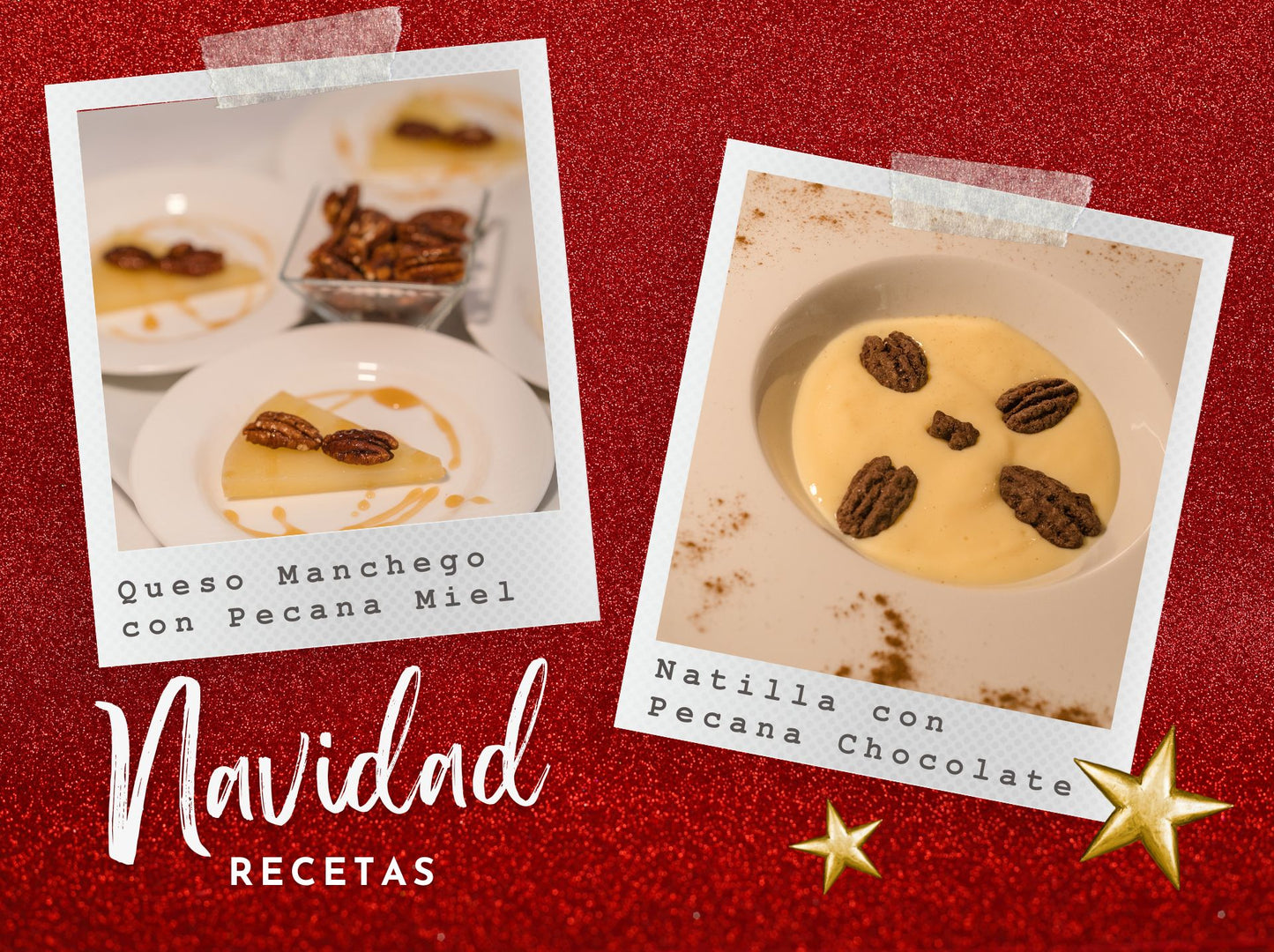Recetas Navideñas: Natilla a la Pecana Chocolate y aperitivo Pecana Miel