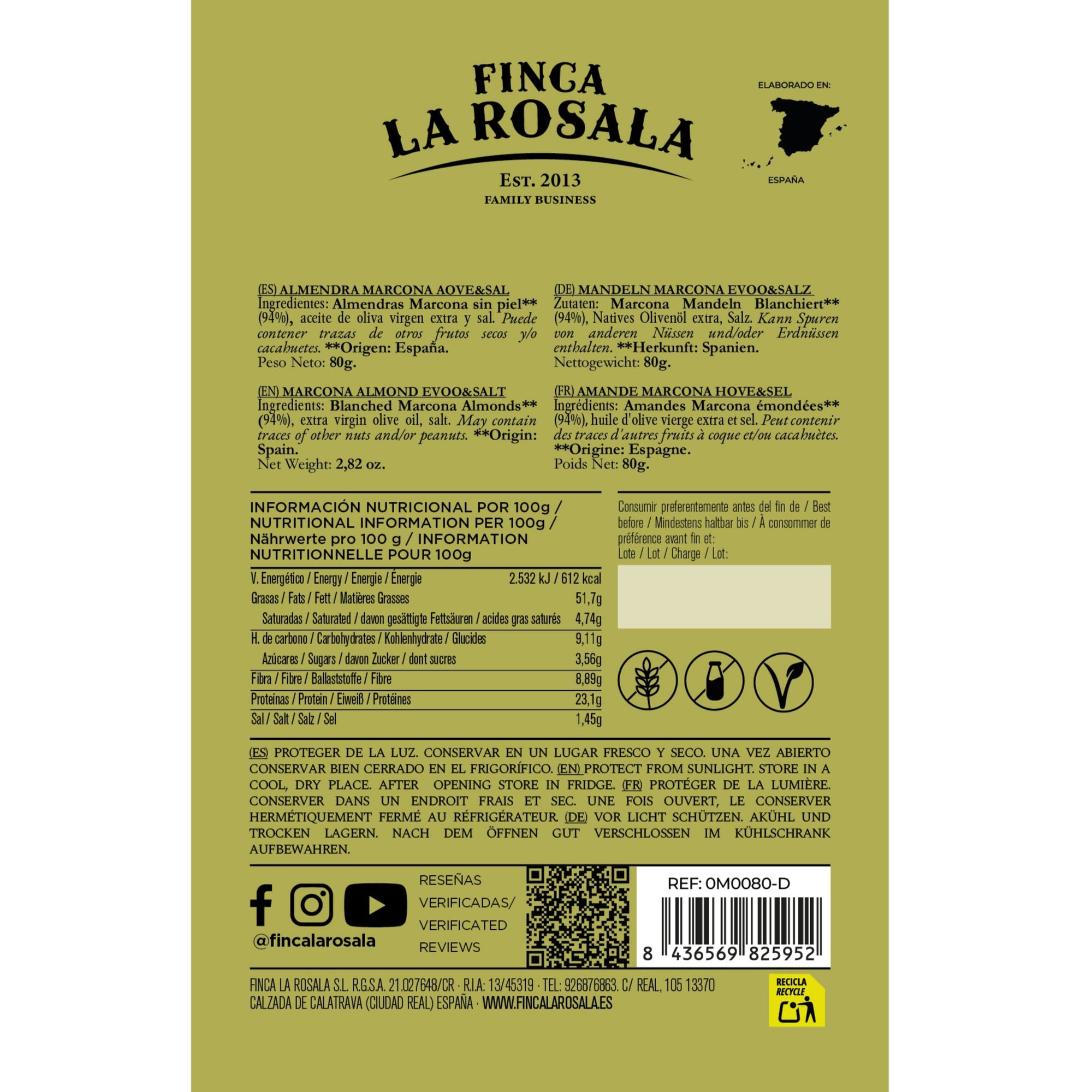Almendra Marcona AOVE&Sal