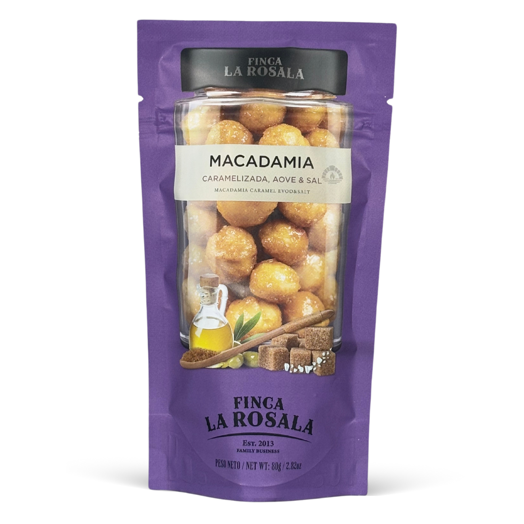 
                  
                    Macadamia Caramelizada, AOVE & sal
                  
                