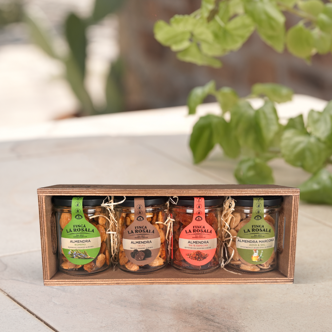 Estuche madera Top 4 Almendras