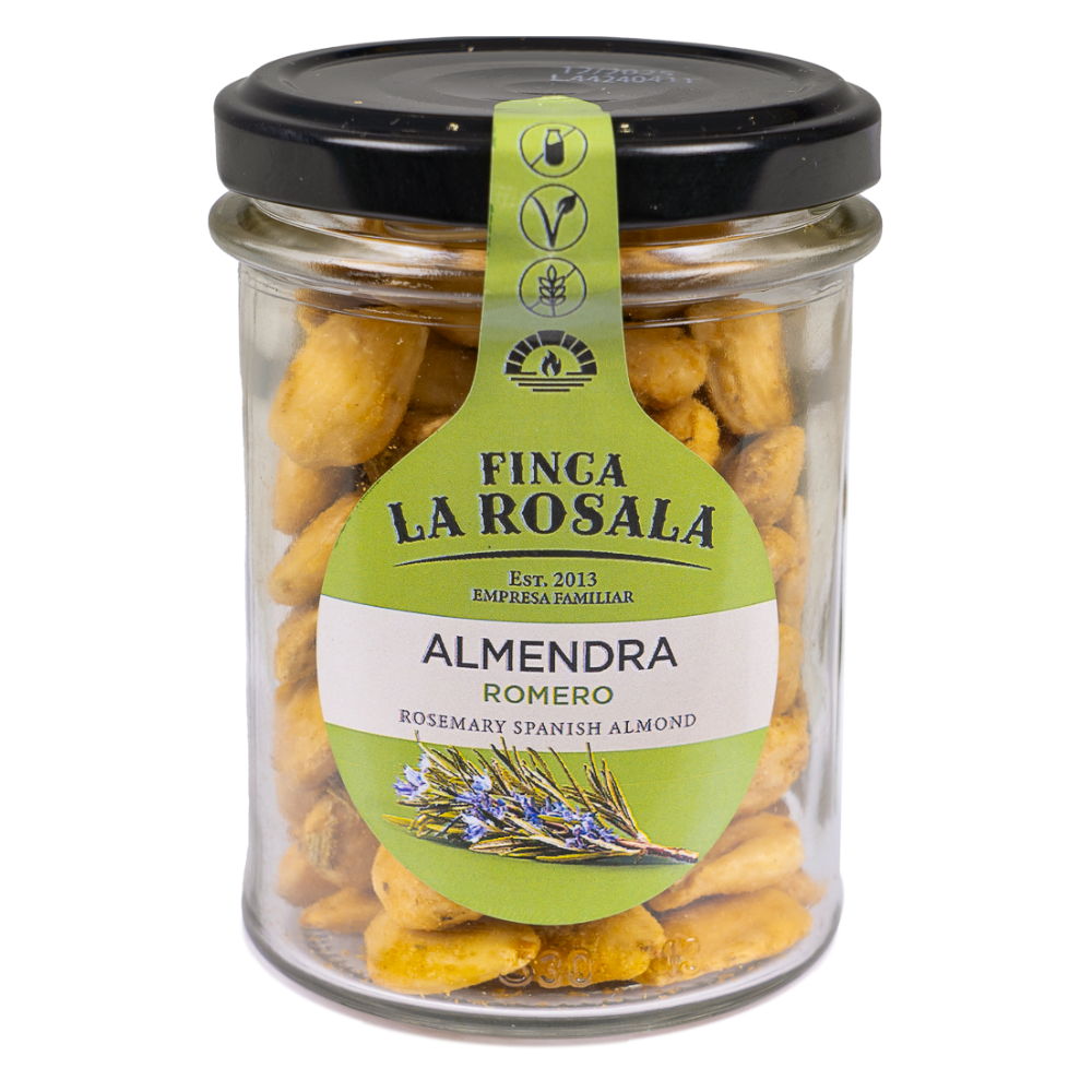 
                  
                    almendras tostadas con AOVE y romero tarro de 90 gramos
                  
                