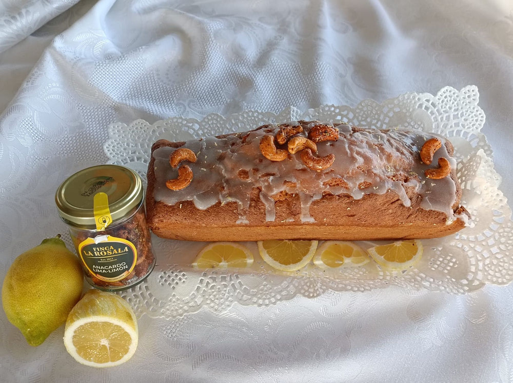Cake Limón glaseado con exóticos Anacardos Lima-Limón 🍋‍🟩