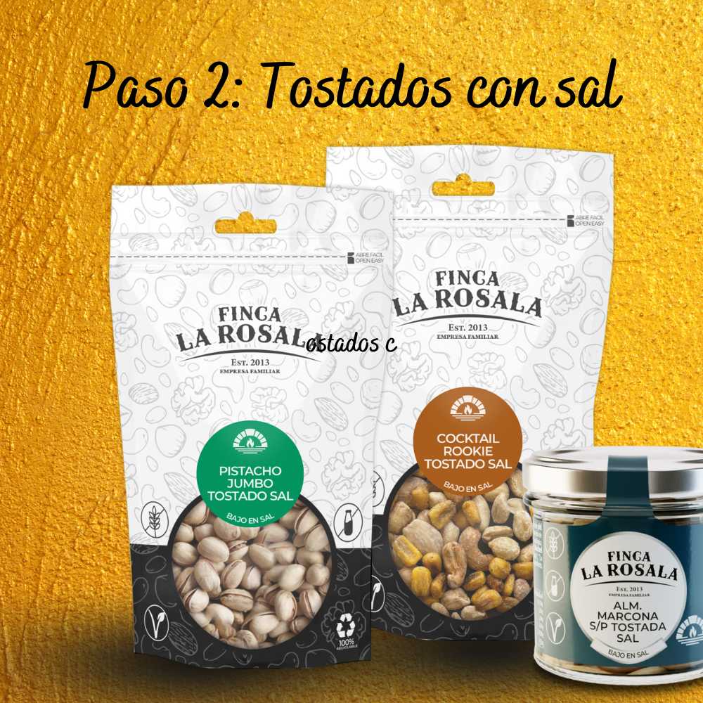 
                  
                    frutos secos tostados con sal 2 bolsas de 150 gramos y 1 tarro de 40 gramos
                  
                