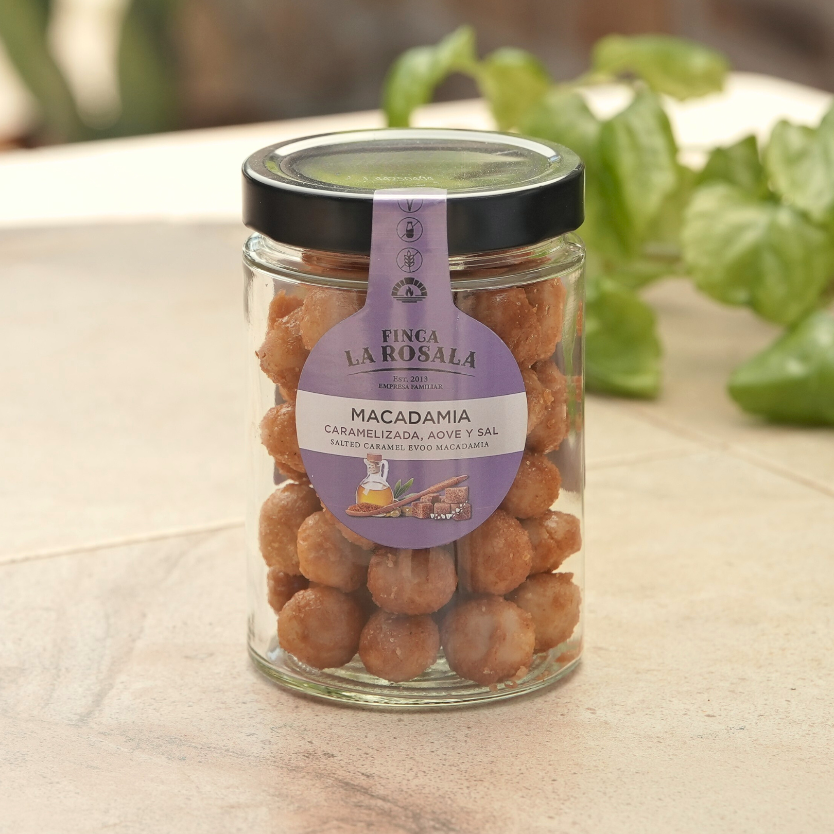 Macadamia Caramelizada, AOVE&Sal