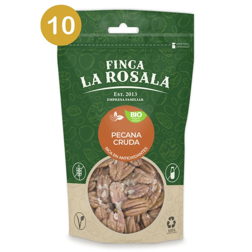 
                  
                    pecana ecológica cruda 10 bolsas de 150 gramos
                  
                