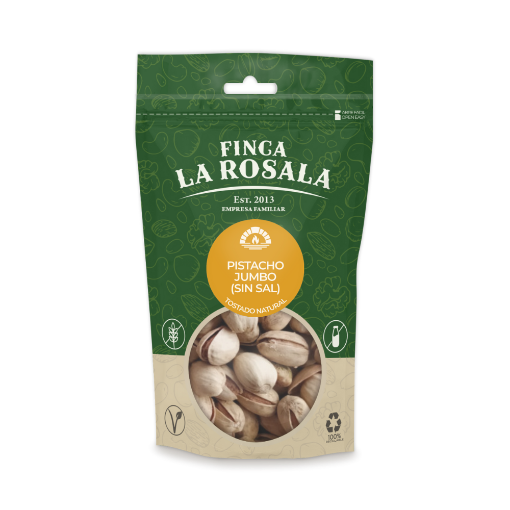 Jumbo Pistachio from La Mancha without salt (Natural Roasted)