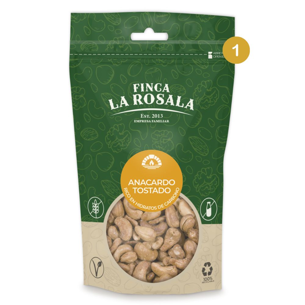 
                  
                    bolsa de 150 gramos anacardo tostado sin sal
                  
                
