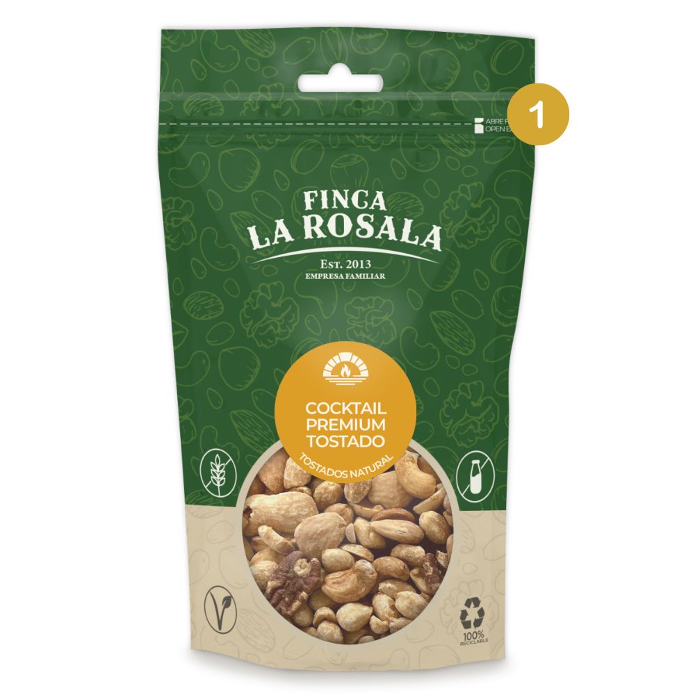 
                  
                    bolsa de 150 gramos cocktail tostado bajo en sal
                  
                