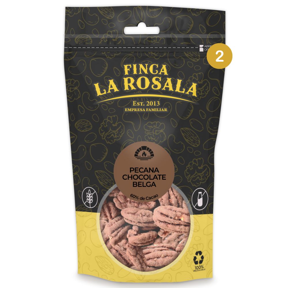 
                  
                    bolsa de 80 gramos de pecana cobertura chocolate
                  
                